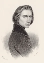 Portrait du compositeur Franz Liszt 1811-1886