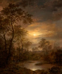 Scène au clair de lune
