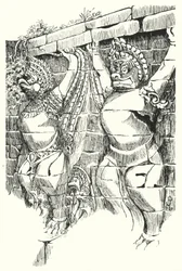 Garudas, Terrasse des Éléphants