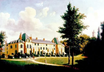 Vue du Château de Malmaison (façade sur le parc)