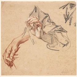 Étude de mains (recto)