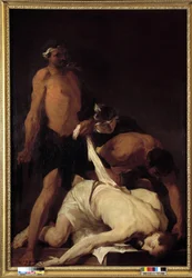Christ évanoui après le flagellation