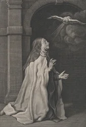 Vision de la colombe par Sainte Thérèse d