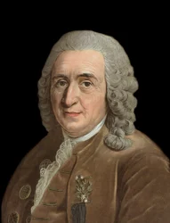 Portrait de Charles Linné (Carl von Linné, Linnéus 1707 - 1778), naturaliste suédois - gravure par Pierre Michel Alix (1762-1817)