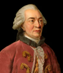 Portrait de Georges Louis Leclerc, comte de Buffon (1707-1788), naturaliste, mathématicien, cosmologiste et auteur encyclopédique français, gravure de Pierre Michel Alix