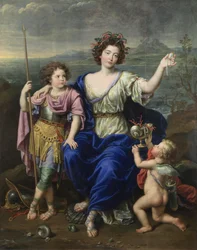 La marquise de Seignelay et deux de ses fils, 1691