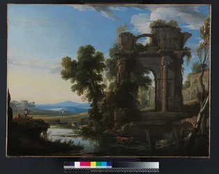 Paysage avec ruines classiques, 1640-1645
