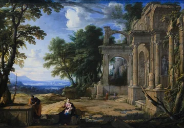Paysage avec le repos pendant la fuite en Égypte