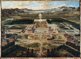 Vue de Versailles (peinture sur toile)