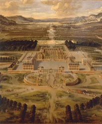 Vue du château de Versailles et de ses jardins par Pierre Patel