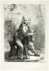 Enfant avec chien