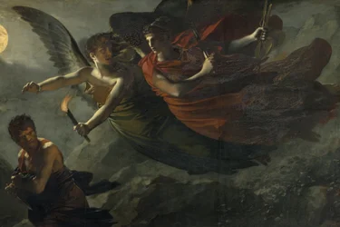 (détail) Justice et vengeance divine poursuivant le crime