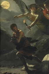 Détail : Justice et vengeance divine poursuivant le crime