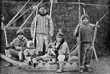 Une partie de traîneau esquimau, 1912