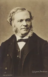 César Franck, compositeur, pianiste, organiste et professeur de musique belge né, ayant travaillé à Paris durant sa vie adulte (1822-1890)