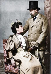 Émile Zola et Jeanne Rozerat, vers 1890, 1939