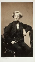 Portrait du compositeur Hector Berlioz 1803-1869, vers 1860