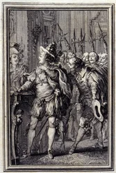 Mona Lisa - dans Contes et nouvelles en vers de Jean La Fontaine. 1776. Illustration de P.P. Choffard.