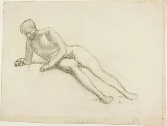 Nu masculin couché
