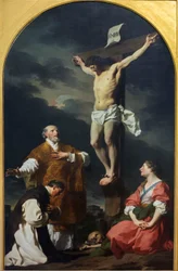 Christ crucifié avec Saint Eusèbe, Saint Philippe Néri et Sainte Marie-Madeleine