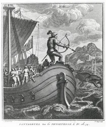 Pantagruel tue Physeter, illustration de 
