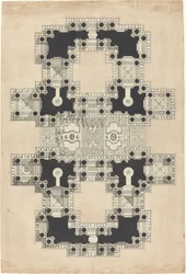 Plan pour un plafond décoré
