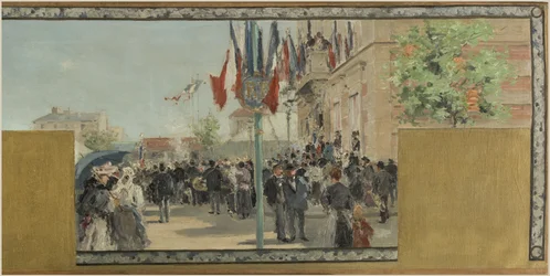 Esquisse pour la mairie de Bagnolet : Été. La fête de Bagnolet le jour du couronnement de la rosière