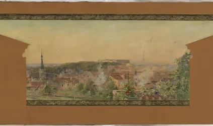 Esquisse pour la mairie de Vanves : Panorama de Vanves