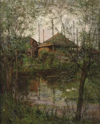 Meule de foin avec des saules, c.1897-98