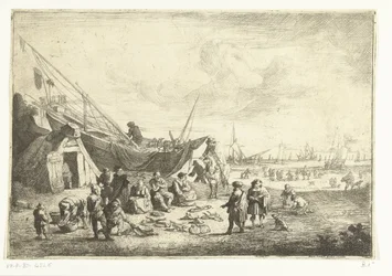 Marché aux poissons à Scheveningen