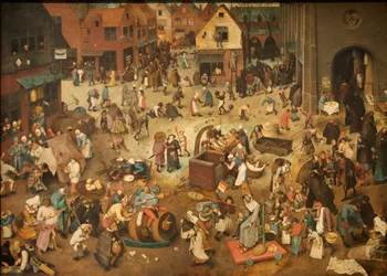 French : Lutte entre le carnaval et le jeûne The Fight Between Carnival and Lent