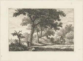 Paysage avec chariot couvert Paysages aquatiques (titre de la série)
