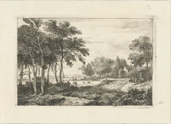 Paysage avec cavalier