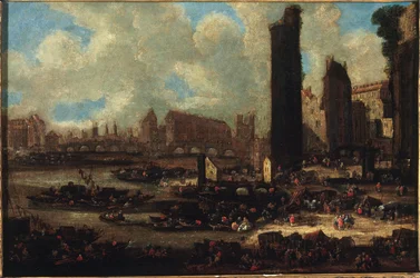 Le Pont-Neuf, la Cité, la Tour et la Porte de Nesle, vers 1650