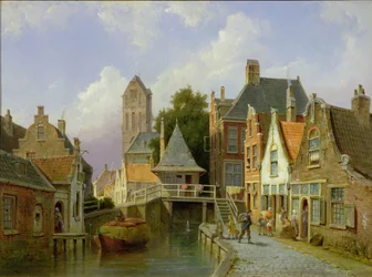 Scène de canal en Hollande, 1898