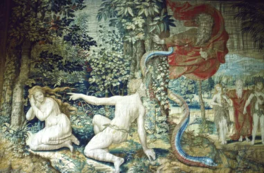 Florence. Adam et Ève après la Chute, Tapisserie de Bruxelles