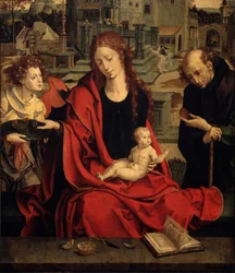 La Sainte Famille avec un ange