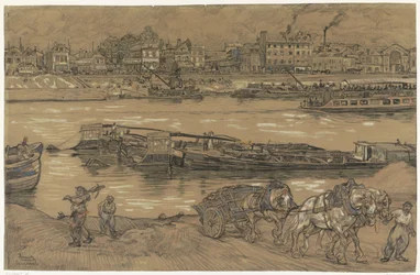Vue sur la rive de la Seine