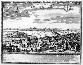 Vue de Londres, vers 1700