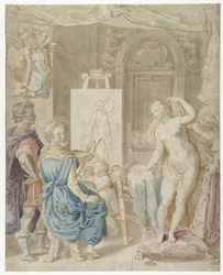 Apelles peignant Campaspe