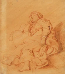 Étude de la figure de Rachel, vers 1621