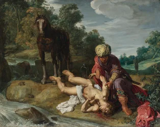 Le bon Samaritain soigne les blessures du voyageur (Luc 10:25-37)