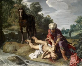 Le bon Samaritain soigne les blessures du voyageur (Luc 10:25-37)