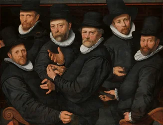 Six gardiens de la guilde des drapiers