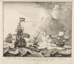 Navires en tempête