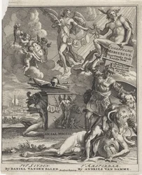 Page de titre pour : Europische Mercurius, 14e pièce, 1ère partie, 1703