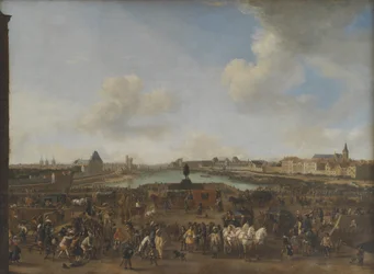 Vue de Paris depuis la Place Dauphine