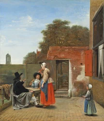 Une cour hollandaise, c.1658-60