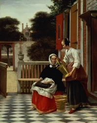 Une maîtresse et sa servante