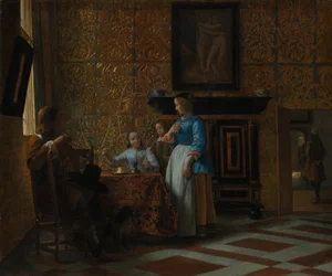 Temps libre dans un cadre élégant, vers 1663-65
